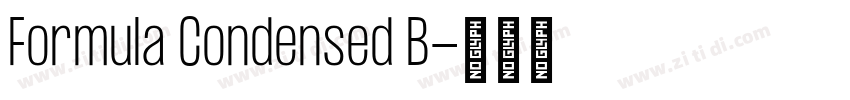 Formula Condensed B字体转换 Formula Condensed B字体转换